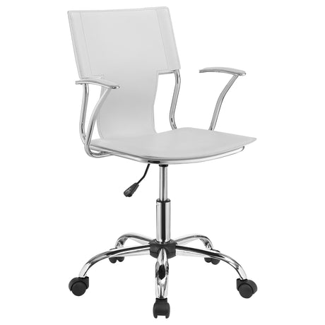 Office Chair - Himari Adjustable Height Office Chair White and Chrome