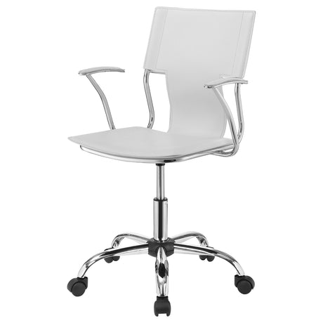 Office Chair - Himari Adjustable Height Office Chair White and Chrome