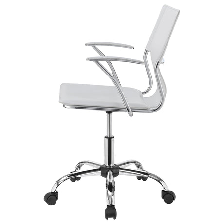 Office Chair - Himari Adjustable Height Office Chair White and Chrome