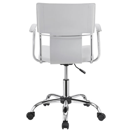 Office Chair - Himari Adjustable Height Office Chair White and Chrome