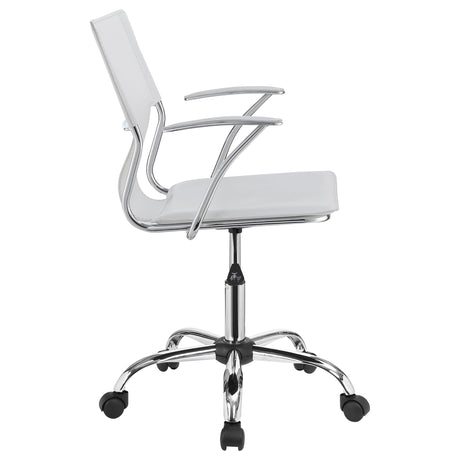 Office Chair - Himari Adjustable Height Office Chair White and Chrome