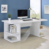 Alice Writing Desk White with Open Shelves | Coaster | Home Elegance USA