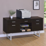 Credenza - Lawtey 5 - drawer Credenza with Adjustable Shelf Cappuccino | Coaster | Home Elegance USA