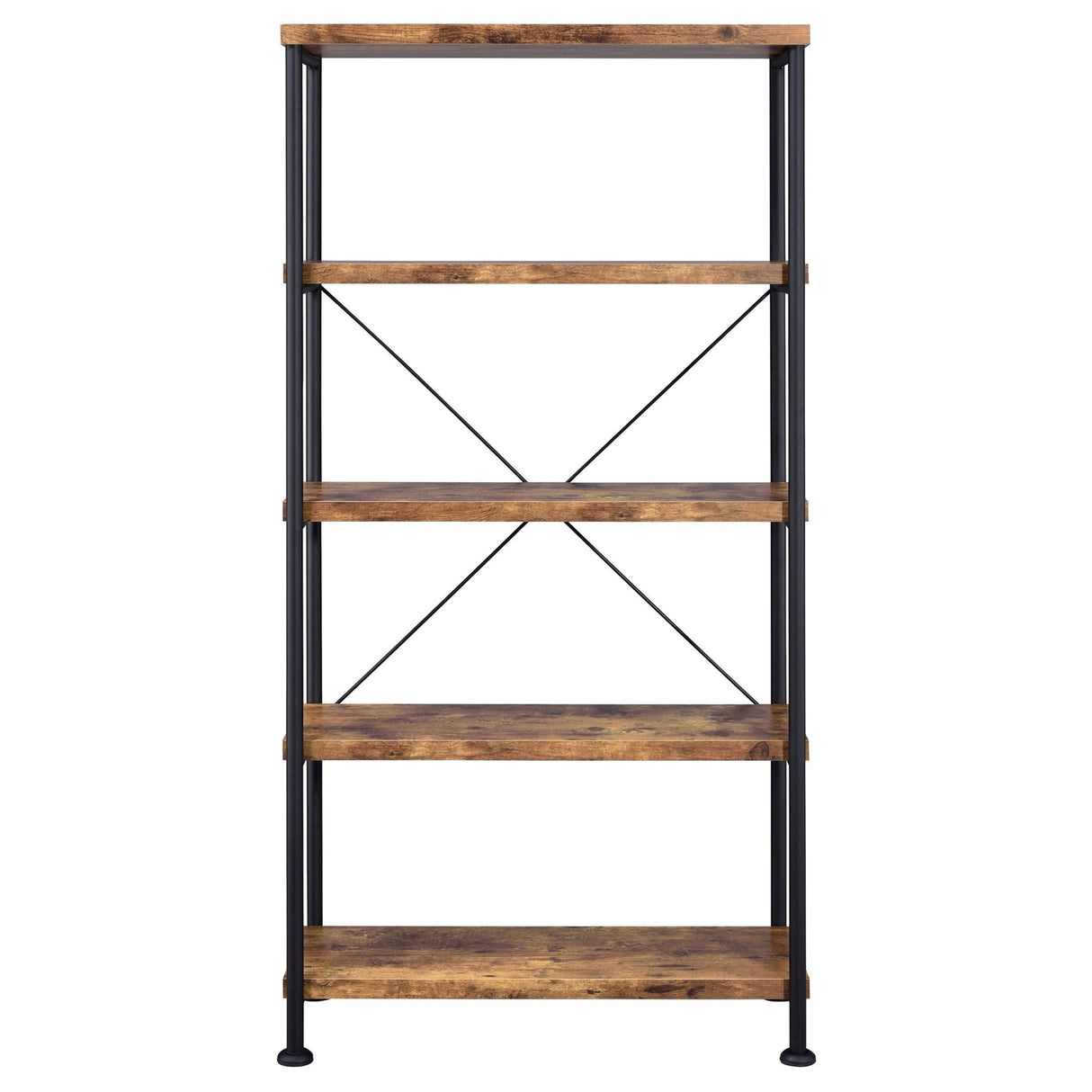 Analiese 4 - shelf Bookcase Antique Nutmeg | Coaster - 801542 - Home Elegance USA - 3