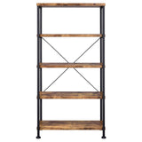 Analiese 4 - shelf Bookcase Antique Nutmeg | Coaster - 801542 - Home Elegance USA - 3