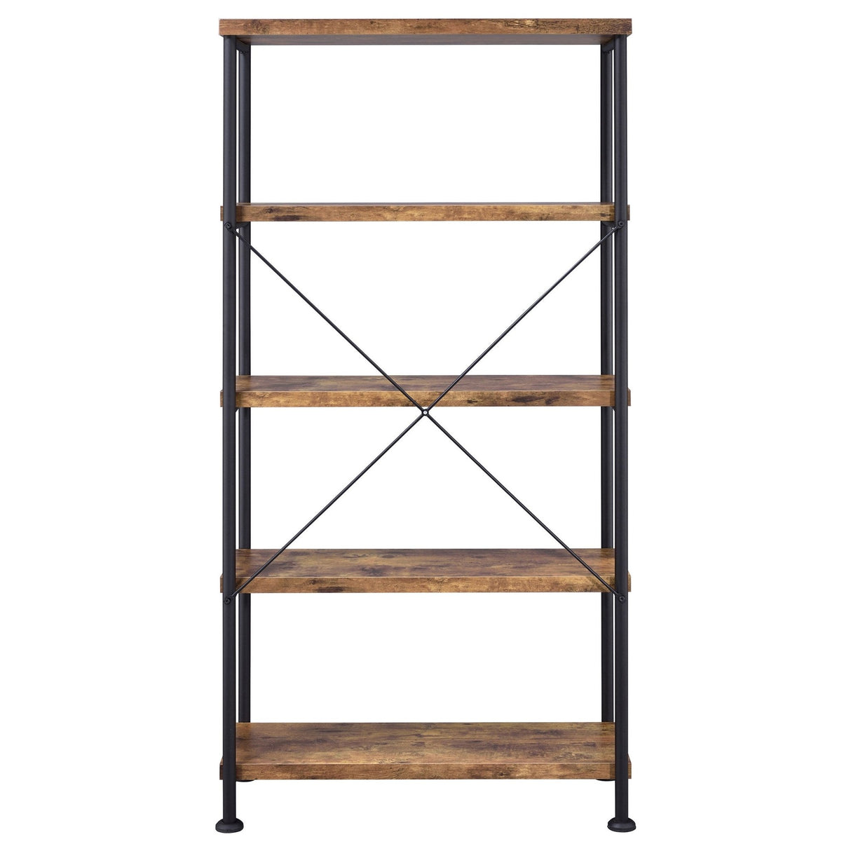 Analiese 4 - shelf Bookcase Antique Nutmeg | Coaster - 801542 - Home Elegance USA - 7