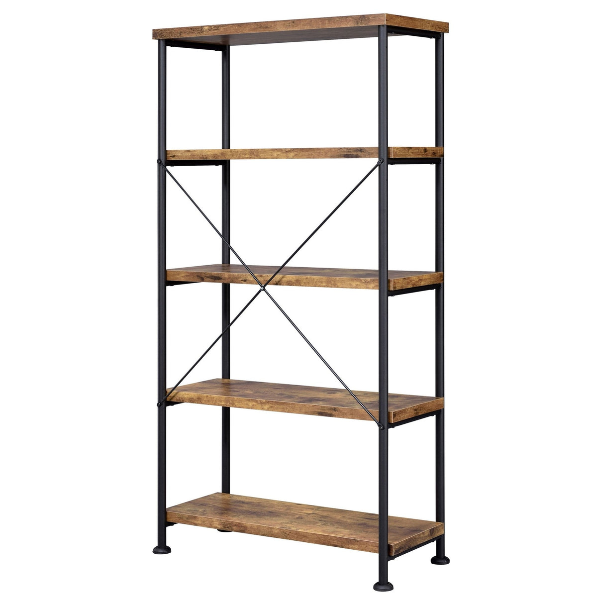 Analiese 4 - shelf Bookcase Antique Nutmeg | Coaster - 801542 - Home Elegance USA - 8