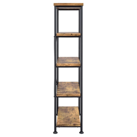 Analiese 4 - shelf Bookcase Antique Nutmeg | Coaster - 801542 - Home Elegance USA - 9