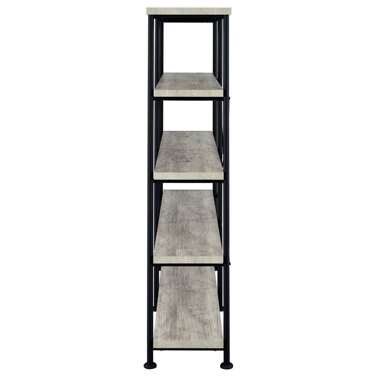 Analiese 4 - shelf Open Bookcase Grey Driftwood | Coaster - 801544 - Home Elegance USA - 5