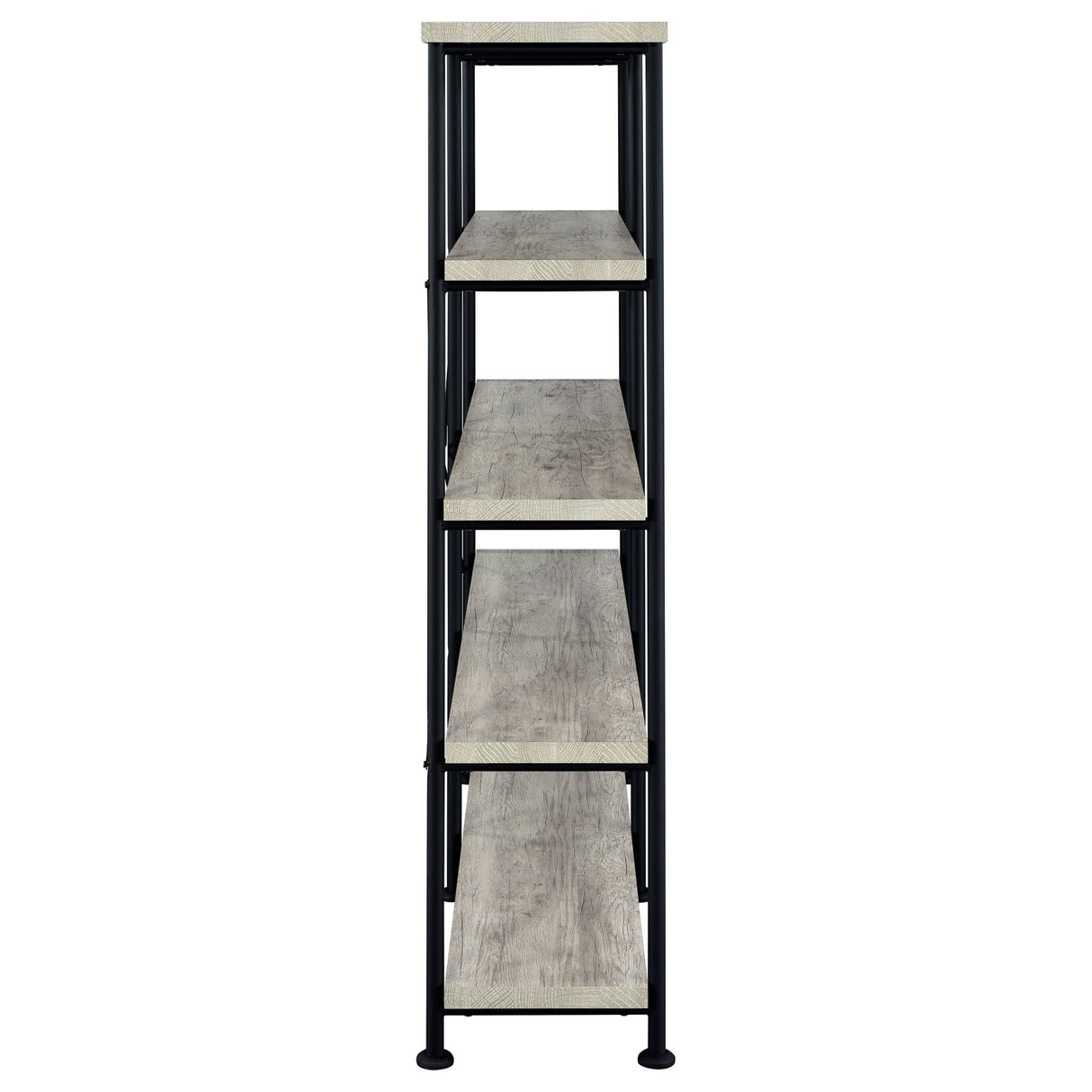 Analiese 4 - shelf Open Bookcase Grey Driftwood | Coaster - 801544 - Home Elegance USA - 7