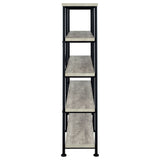 Analiese 4 - shelf Open Bookcase Grey Driftwood | Coaster - 801544 - Home Elegance USA - 7