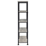 Analiese 4 - shelf Bookcase Grey Driftwood | Coaster - 801546 - Home Elegance USA - 5