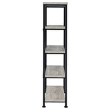 Analiese 4 - shelf Bookcase Grey Driftwood | Coaster - 801546 - Home Elegance USA - 7