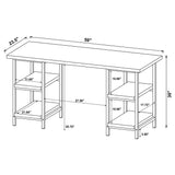 Writing Desk - Kemper 4-shelf Writing Desk Salvaged Cabin