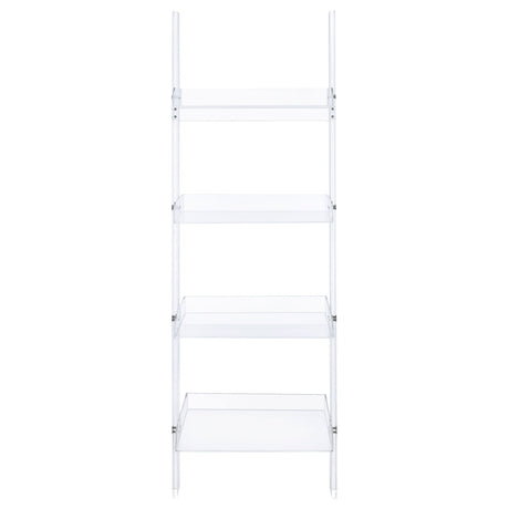 Amaturo 4 - shelf Ladder Bookcase Clear | Coaster - 801553 - Home Elegance USA - 8