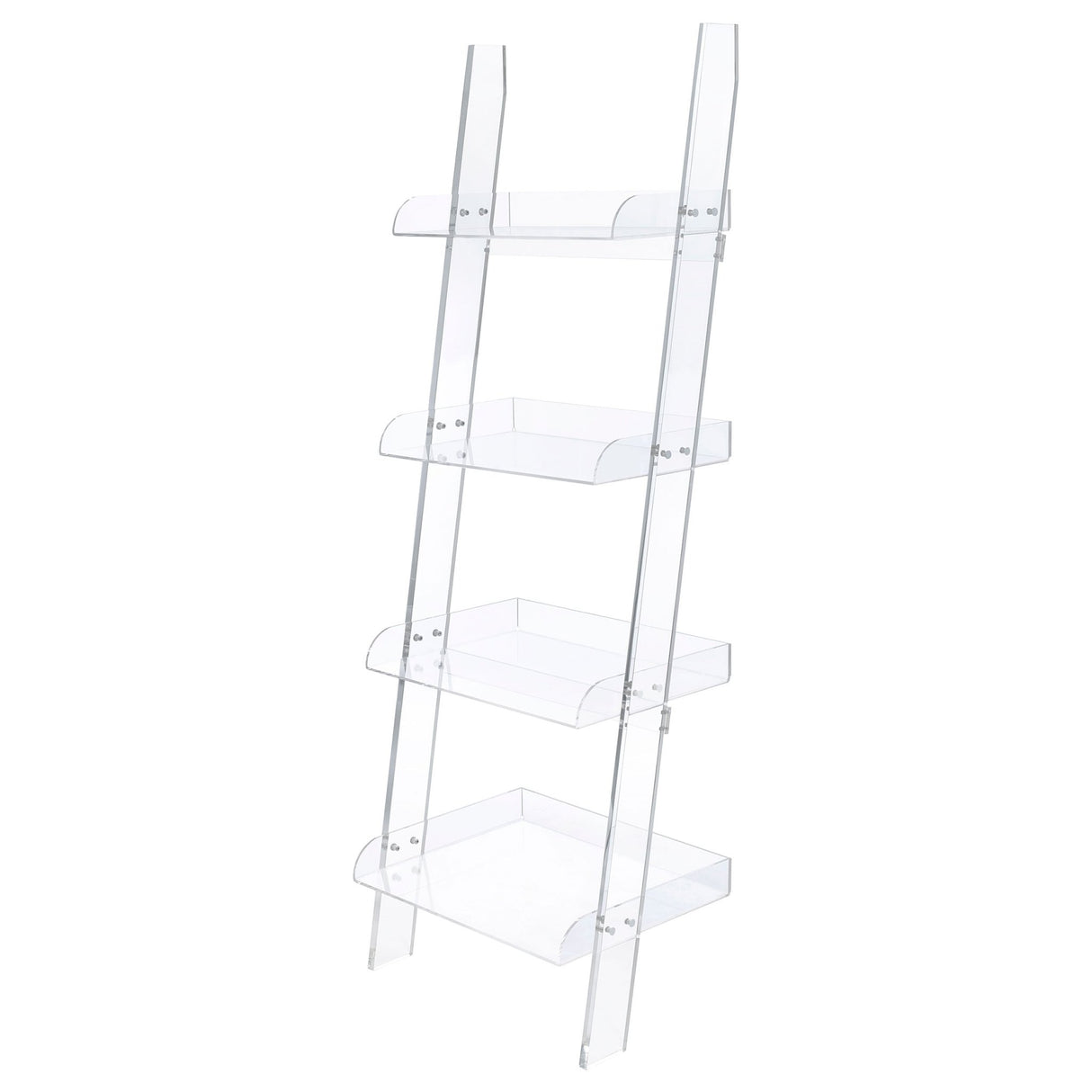 Amaturo 4 - shelf Ladder Bookcase Clear | Coaster | Home Elegance USA