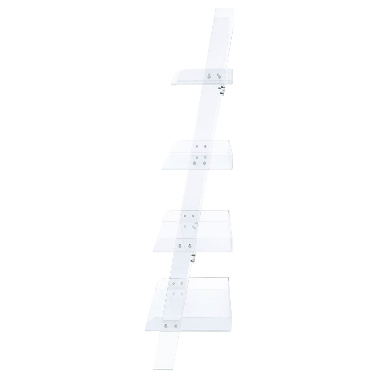 Amaturo 4 - shelf Ladder Bookcase Clear | Coaster | Home Elegance USA