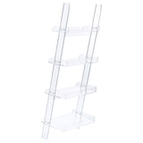 Amaturo 4 - shelf Ladder Bookcase Clear | Coaster - 801553 - Home Elegance USA - 6