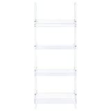 Amaturo 4 - shelf Ladder Bookcase Clear | Coaster - 801553 - Home Elegance USA - 5