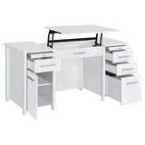 Lift Top Computer Desk - Dylan 4-drawer Lift Top Office Desk