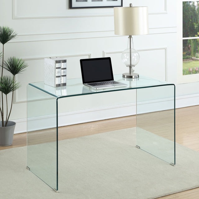 Writing Desk - Ripley Glass Writing Desk Clear