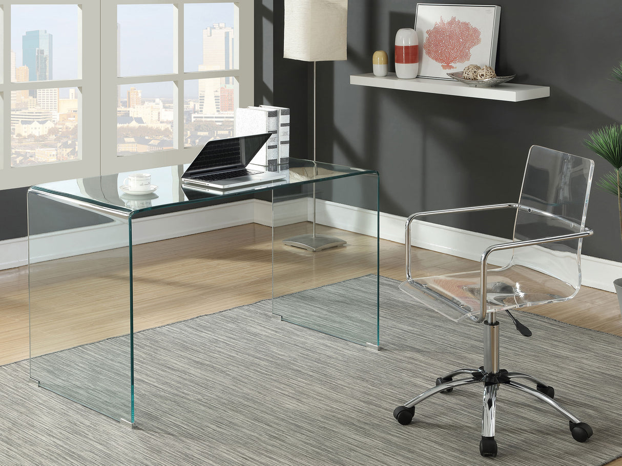 Writing Desk - Ripley Glass Writing Desk Clear