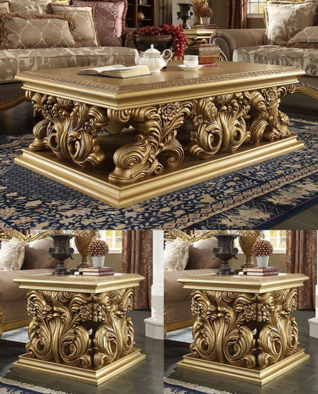 HD-9016 Living Room Set Fabric Upholstered with Solid Wood Frame | Homey Design