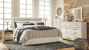 Bellaby - Dresser, Mirror, Panel Headboard Set | Ashley
