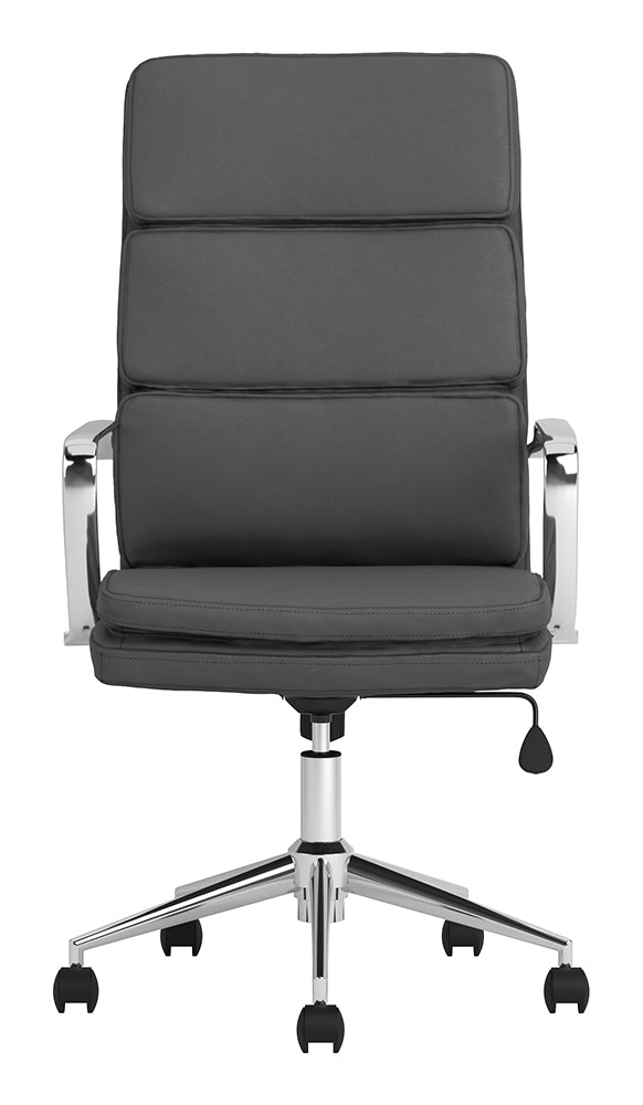 Office Chair - Ximena High Back Upholstered Office Chair Grey