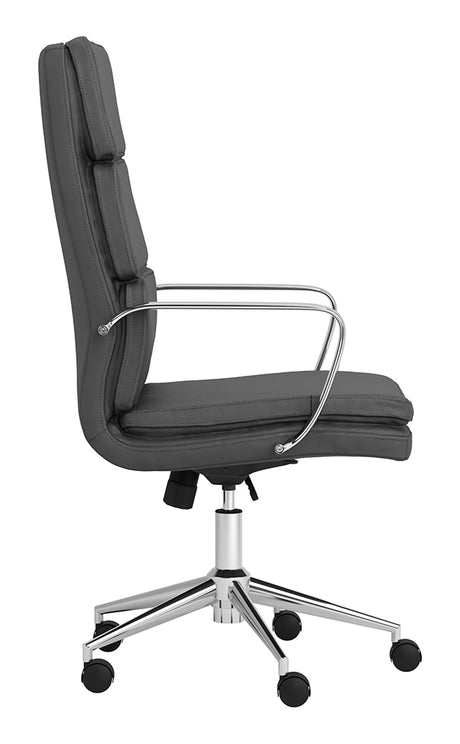 Office Chair - Ximena High Back Upholstered Office Chair Grey