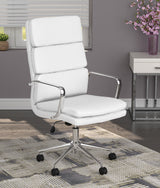 Office Chair - Ximena High Back Upholstered Office Chair White