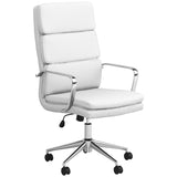 Office Chair - Ximena High Back Upholstered Office Chair White