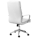 Office Chair - Ximena High Back Upholstered Office Chair White