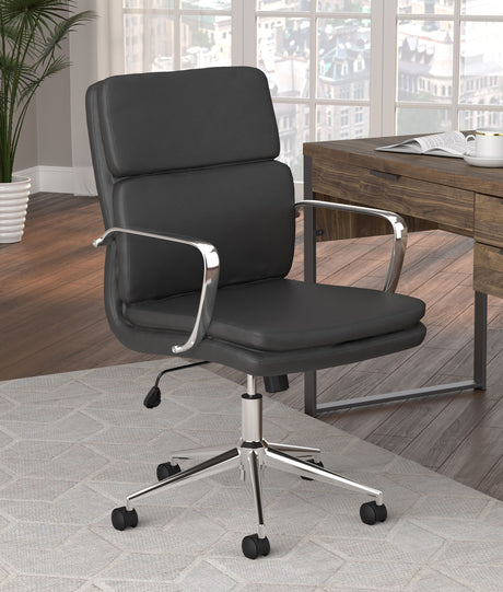 Office Chair - Ximena Standard Back Upholstered Office Chair Black