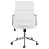 Office Chair - Ximena Standard Back Upholstered Office Chair White