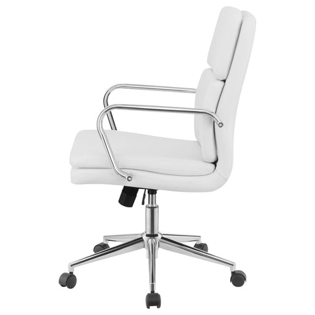 Office Chair - Ximena Standard Back Upholstered Office Chair White