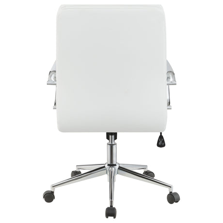 Office Chair - Ximena Standard Back Upholstered Office Chair White