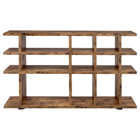 Console Bookcase - Santos 3-tier Bookcase Antique Nutmeg