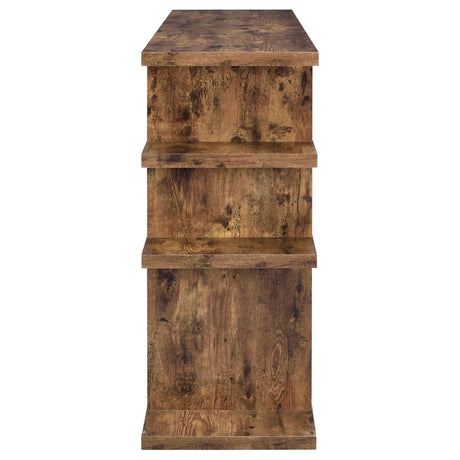 Console Bookcase - Santos 3-tier Bookcase Antique Nutmeg