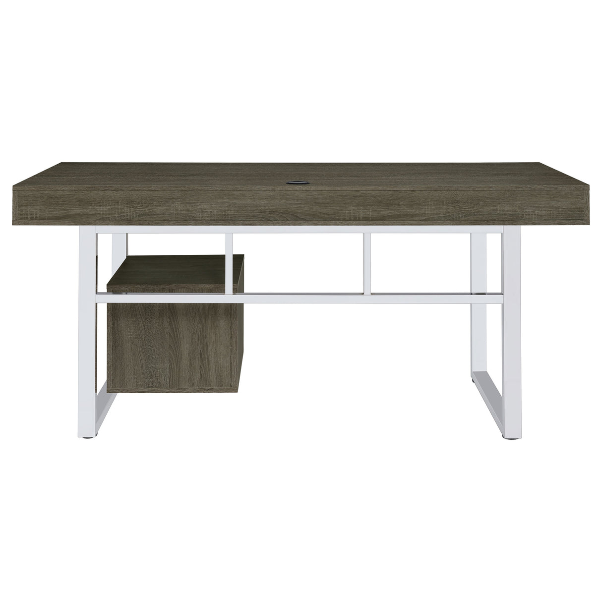 Computer Desk - Whitman 4-drawer Writing Desk Weathered Grey