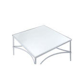 Acme - Petunia Coffee Table 80190 Mirrored & Chrome Finish