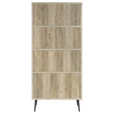 Bookcase - Maeve 3-shelf Engineered Wood Bookcase with Drawers Antique Pine and Grey