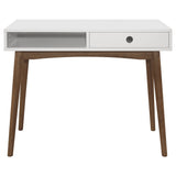 Bradenton 1 - drawer Writing Desk White and Walnut | Coaster - 801931 - Home Elegance USA - 3