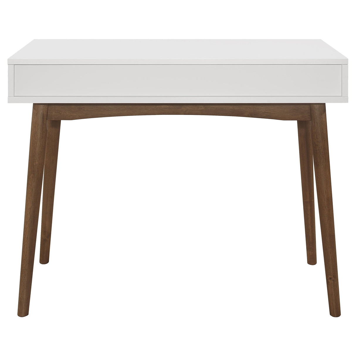 Bradenton 1 - drawer Writing Desk White and Walnut | Coaster - 801931 - Home Elegance USA - 5