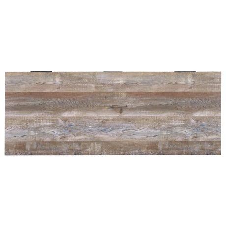Computer Desk - Samson 4-drawer Office Desk Weathered Oak