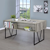 Analiese 4 - drawer Writing Desk Grey Driftwood | Coaster | Home Elegance USA