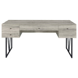 Analiese 4 - drawer Writing Desk Grey Driftwood | Coaster | Home Elegance USA