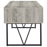 Analiese 4 - drawer Writing Desk Grey Driftwood | Coaster - 801999 - Home Elegance USA - 6