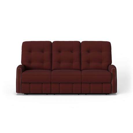 Devon Transitional Fabric Power Reclining Sofa With Power Headrests | Flexsteel
