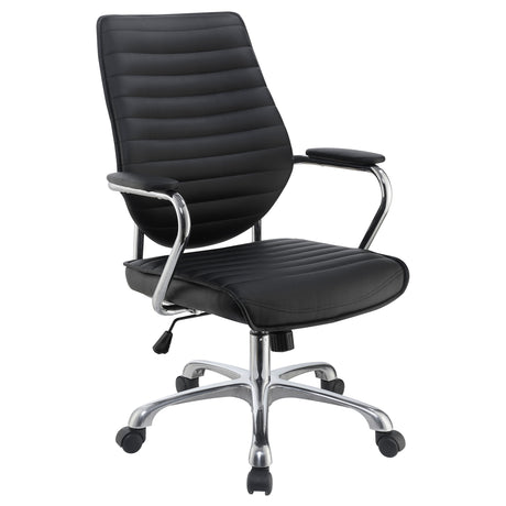 Office Chair - Chase High Back Office Chair Black and Chrome